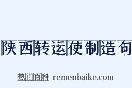 陕西转运使制造句是什么意思的图片